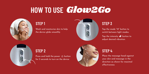 Glow2Go Red Light Spa Kit